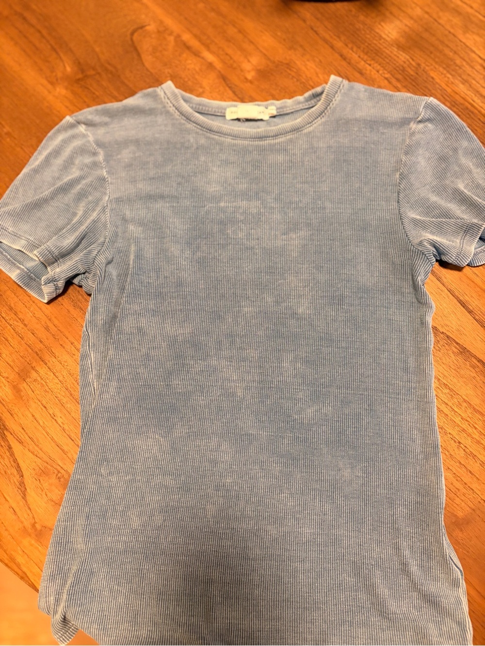 Good American Fluid Denim Tee-Med - Picture 6 of 8